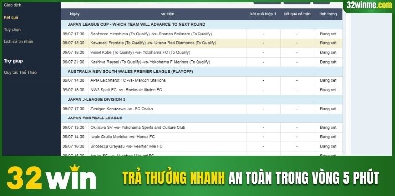 Trả thưởng nhanh an toàn trong vòng 5 phút 